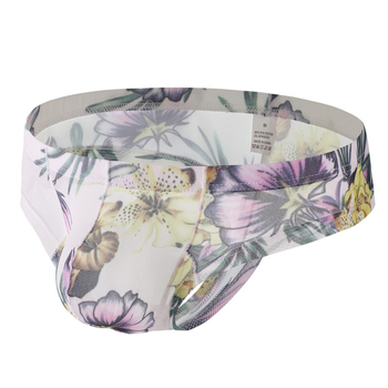 Meeste aluspesu lillemustriga, hingav võrgumaterjal, madal talje, peamine kangas 90–95% polüester