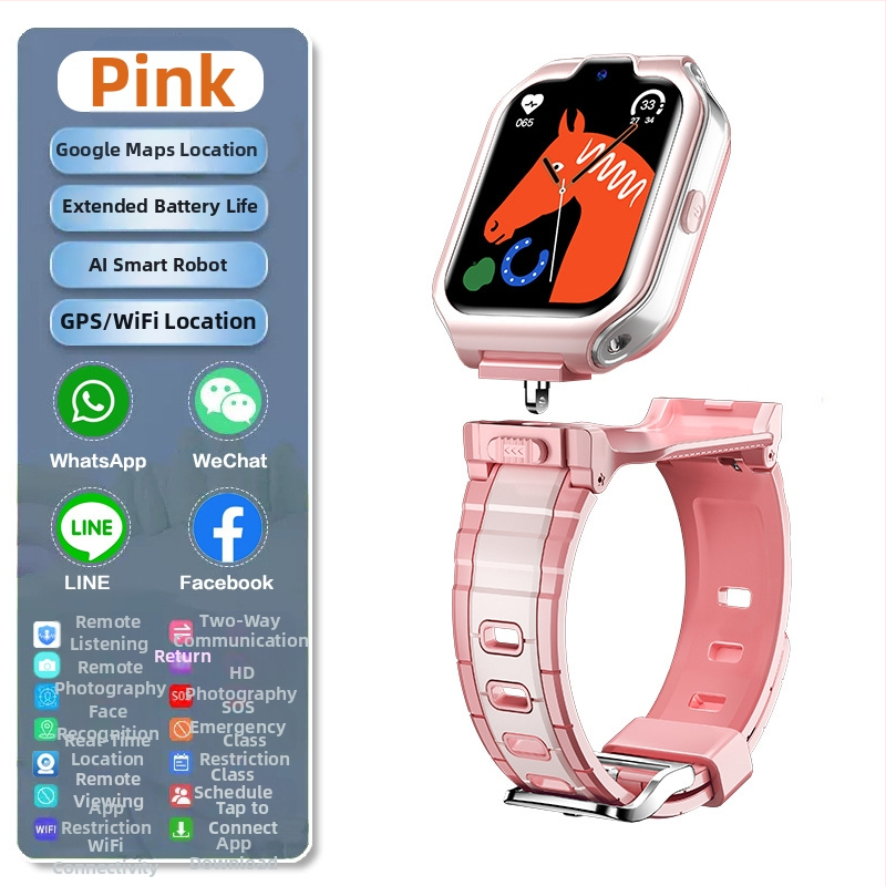 Dječji pametni sat s SIM utorom, 1,8-inčni TFT zaslon, 950 mAh baterija, Bluetooth i Wi-Fi povezivanje