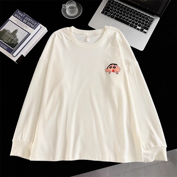 Muški pidžama set u japanskom stilu Crayon Shin-Chan, zimsko-jesenski, Derong tkanina, dvostrano četkan, toplo, debljina 201–250 g/m2, ovratnik s reverom, dugi rukavi