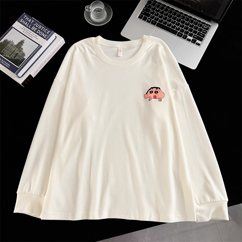 Muški pidžama set u japanskom stilu Crayon Shin-Chan, zimsko-jesenski, Derong tkanina, dvostrano četkan, toplo, debljina 201–250 g/m2, ovratnik s reverom, dugi rukavi