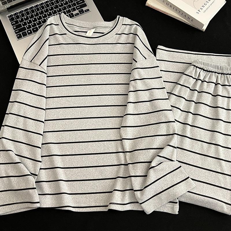 Muški pidžama set u japanskom stilu Crayon Shin-Chan, zimsko-jesenski, Derong tkanina, dvostrano četkan, toplo, debljina 201–250 g/m2, ovratnik s reverom, dugi rukavi