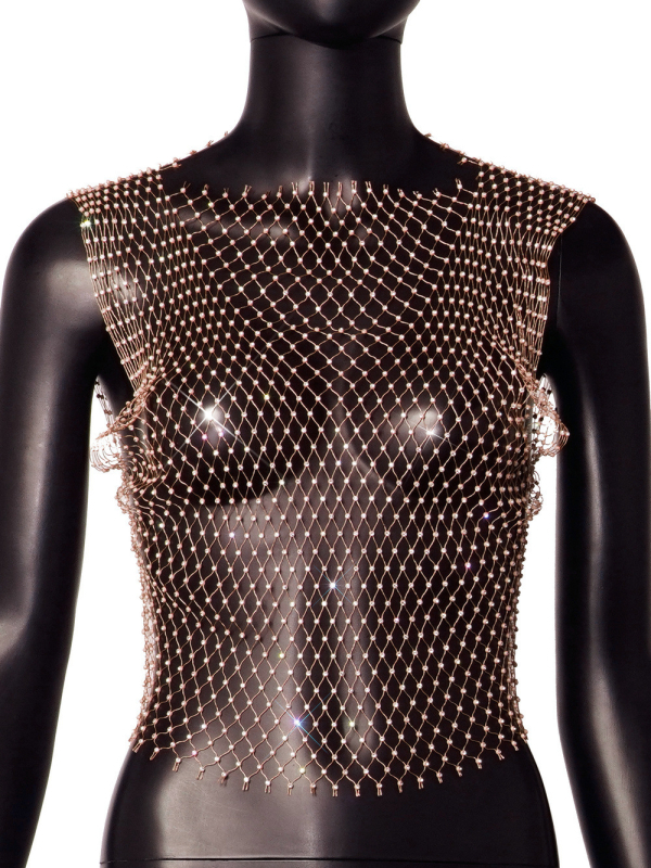 Ženski top bez ramena s geometrijskim uzorkom, ležernog kroja, visokoelastična poliester tkanina