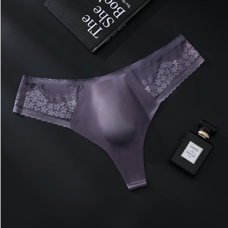 Χωρίς ραφές ανδρικά εσώρουχα από ice silk με 3D όγκο, υψηλή ελαστικότητα, διαπνοή, γρήγορο στέγνωμα, πλεκτά, μεσαίο ύψος