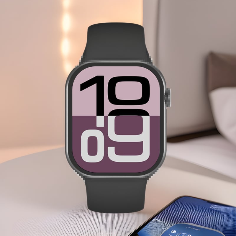 Smartwatch M10/S10 cu monitorizare ritm cardiac, tensiune arterială, saturație de oxigen, monitorizare somn și NFC
