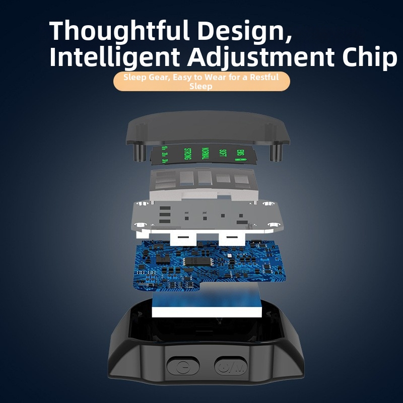 Smart náramkové hodinky s mikroprúdovou terapiou na spanie — digitálny displej, zabudovaná batéria 100–300 mAh, výdrž viac než 12 hodín, funkcia časovania