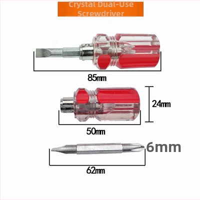 Dvimata atsuktuvas su Philips ir plokščiu galu, iš Cr-Mo plieno, magnetinis, izoli uotas, varžto skersmuo 6 mm