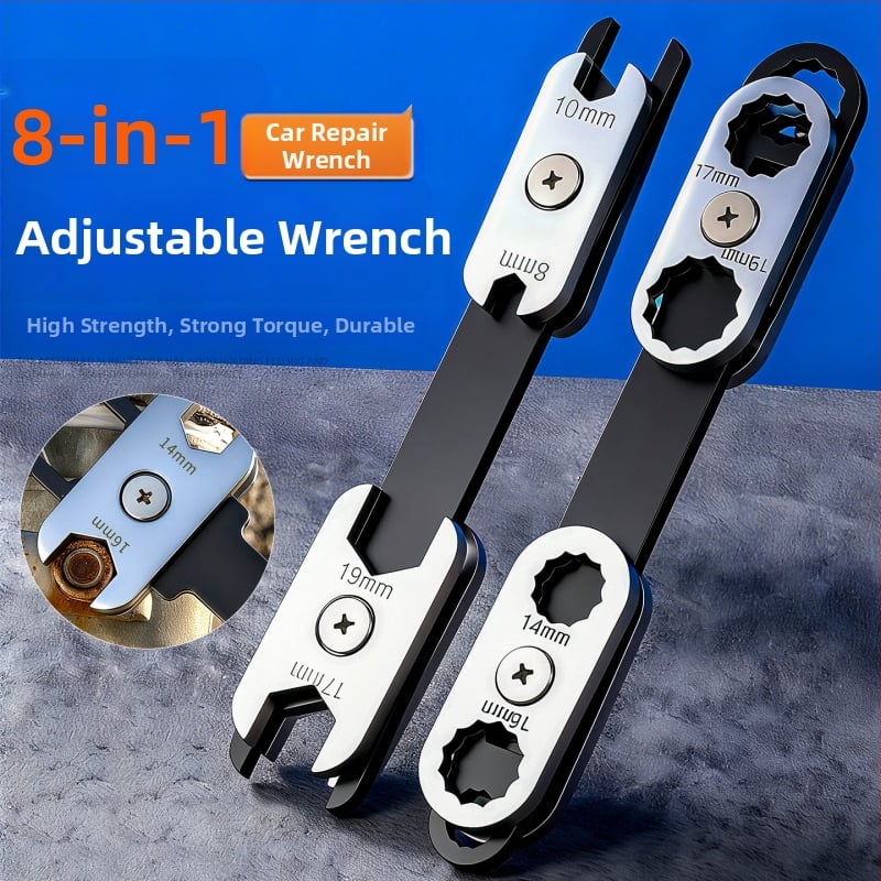 Niuxiang двуфункционален гаечен ключ от въглеродна стомана, полирана повърхност