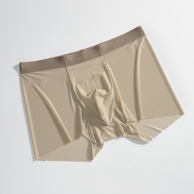 Muške bezšivne gaćice od ice silk, glavni materijal: najlon, tkanje: plain weave, podstava prepona: viskozna