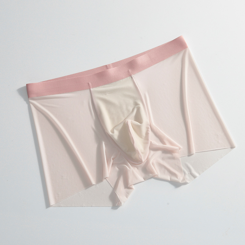 Muške bezšivne gaćice od ice silk, glavni materijal: najlon, tkanje: plain weave, podstava prepona: viskozna