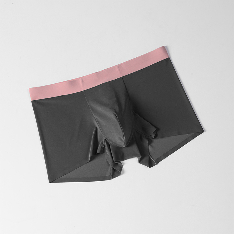 Muške bezšivne gaćice od ice silk, glavni materijal: najlon, tkanje: plain weave, podstava prepona: viskozna