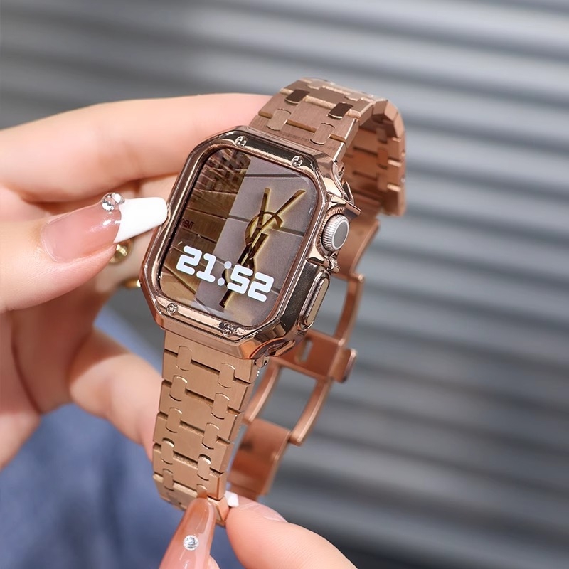 Čelični kaiš za Apple Watch 89S10, kompatibilan s Huawei/Xiaomi 89Pro, Oak stil, AP Edge Ultra2, 22 mm, duljina 18,5 cm, težina 75 g, leptir kopča