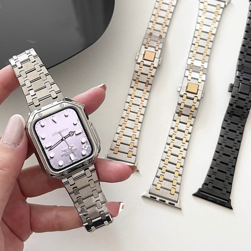 Čelični kaiš za Apple Watch 89S10, kompatibilan s Huawei/Xiaomi 89Pro, Oak stil, AP Edge Ultra2, 22 mm, duljina 18,5 cm, težina 75 g, leptir kopča