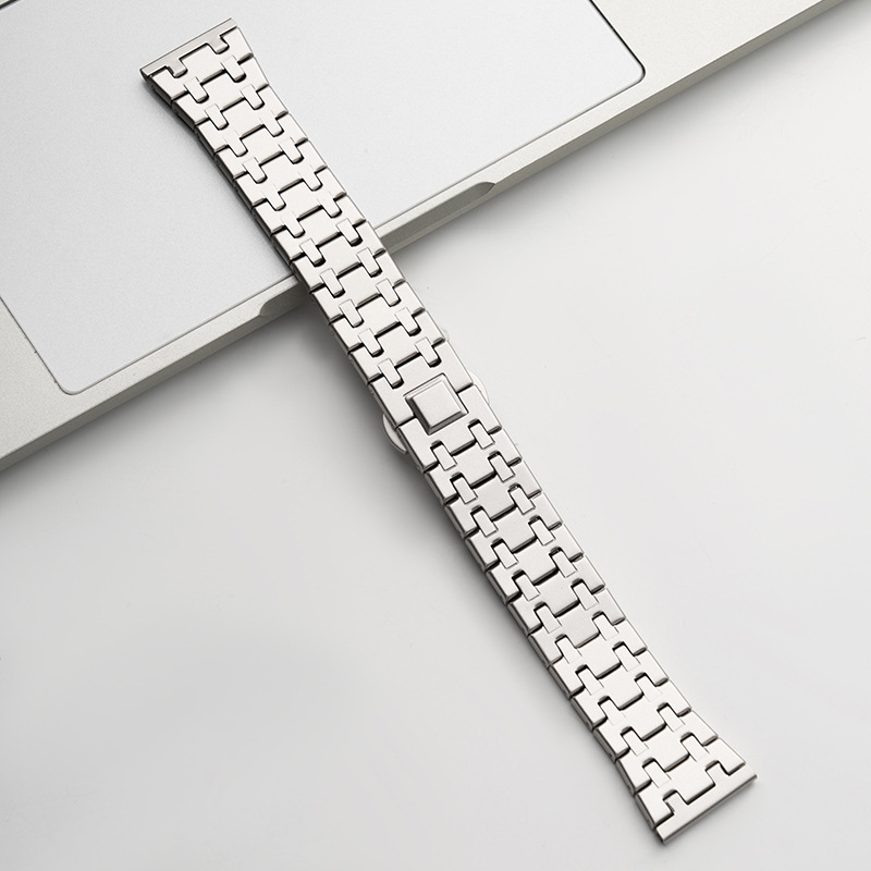Čelični kaiš za Apple Watch 89S10, kompatibilan s Huawei/Xiaomi 89Pro, Oak stil, AP Edge Ultra2, 22 mm, duljina 18,5 cm, težina 75 g, leptir kopča