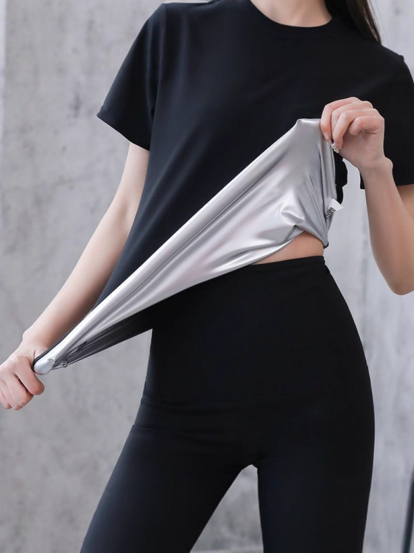 Дамски спортни панталони за оформяне на фигурата, висок талия, cropped дължина, полиестер/спандекс смес, геометричен принт, висока еластичност