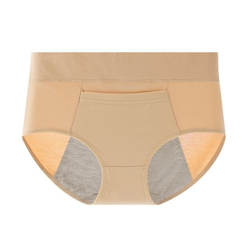 Менструално бельо от памук с подплата от модал, средна талия, защита срещу течове, предназначено за жени