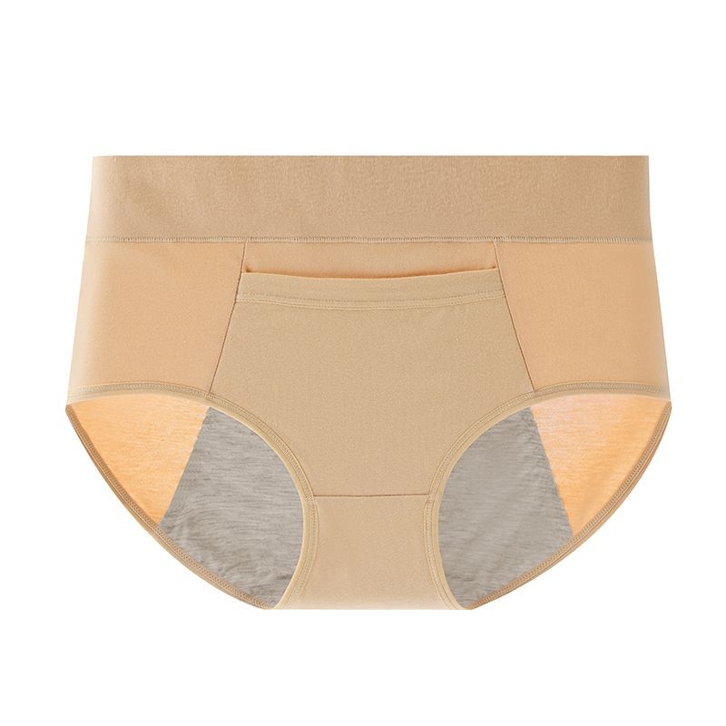 Менструално бельо от памук с подплата от модал, средна талия, защита срещу течове, предназначено за жени