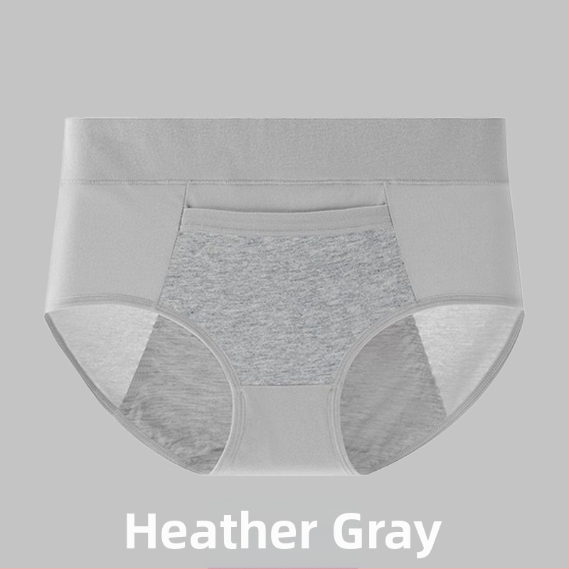 Менструално бельо от памук с подплата от модал, средна талия, защита срещу течове, предназначено за жени