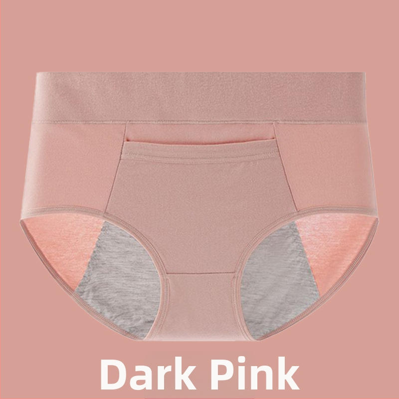 Менструално бельо от памук с подплата от модал, средна талия, защита срещу течове, предназначено за жени