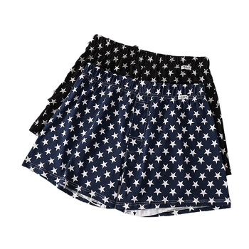 Muške udobne kućne šorceve od pamuka - Pleteni, srednji pojas, prugasto/kockasti uzorak, sportski stil