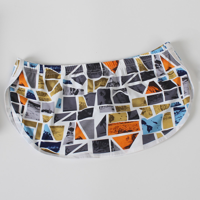 Muške bokserice od najlona s Jacquard uzorkom, prozračne, niska struka, Ice Silk, uzorak: skelet, blok boja, slova/brojevi