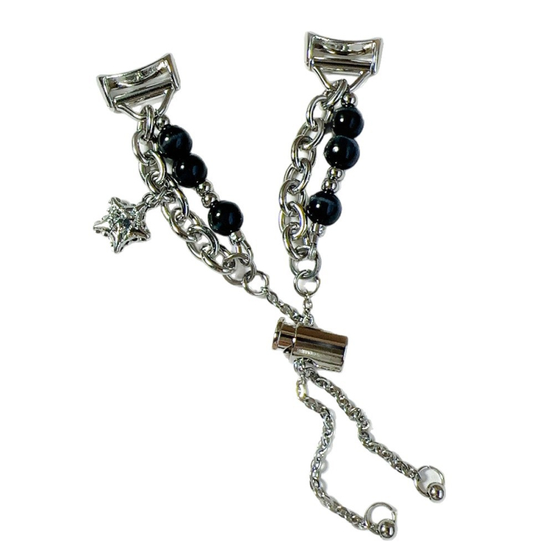 Cat-Eye πέτρα σε ζώνη ρολογιού από ανοξείδωτο ατσάλι για Apple Watch, Samsung, Huawei, Xiaomi — ανοξείδωτη κατασκευή, Cat-Eye λεπτομέρεια, 20–24 g, κούμπωμα με κουμπί-κλικ