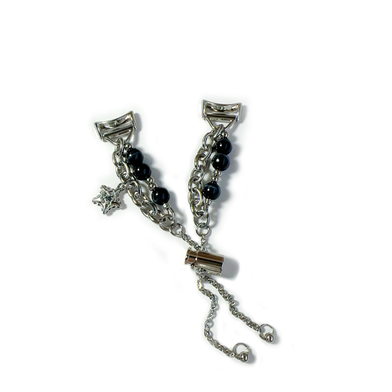 Cat-Eye πέτρα σε ζώνη ρολογιού από ανοξείδωτο ατσάλι για Apple Watch, Samsung, Huawei, Xiaomi — ανοξείδωτη κατασκευή, Cat-Eye λεπτομέρεια, 20–24 g, κούμπωμα με κουμπί-κλικ