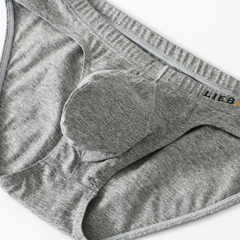 Мъжки памучни брифове с ниска талия и предна торбичка, спортен комфорт