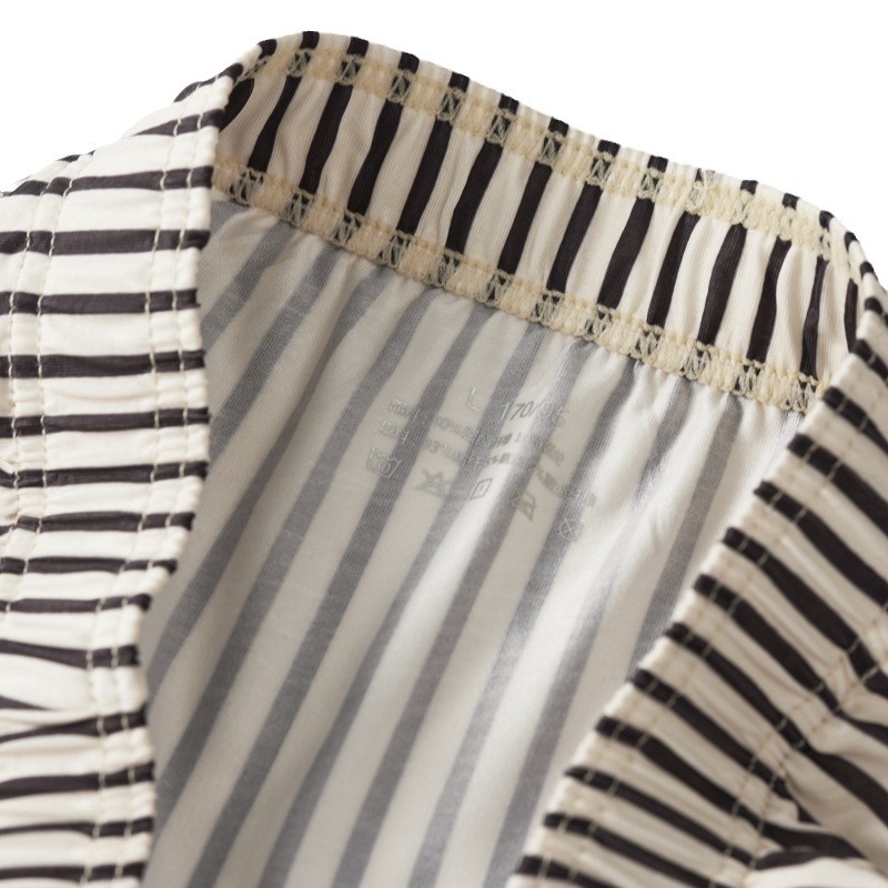 Férfi csíkos, lélegző poliészter boxer briefs – kötött anyag, gyorsan száradó, 41–50D fonal (Anyag: Poliészter; Légáteresztő; Gyors száradás; Mintázat: Csíkos; Fonal: 41–50D)