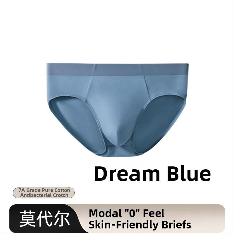 Muške bokserice od modala s pamukom u preponama, prozračne, antibakterijske, srednji struk