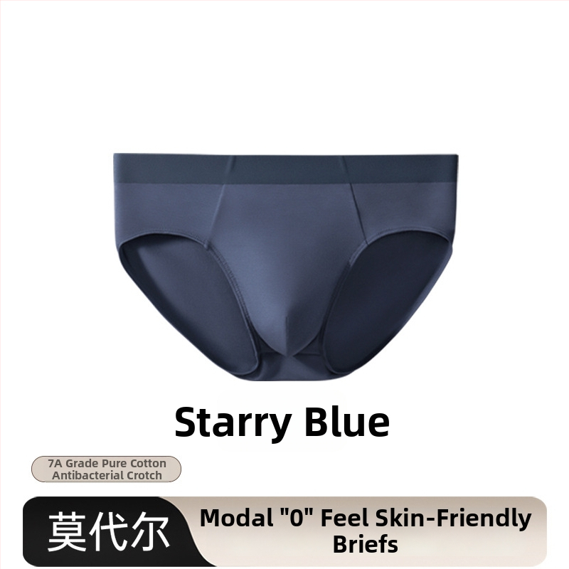 Muške bokserice od modala s pamukom u preponama, prozračne, antibakterijske, srednji struk