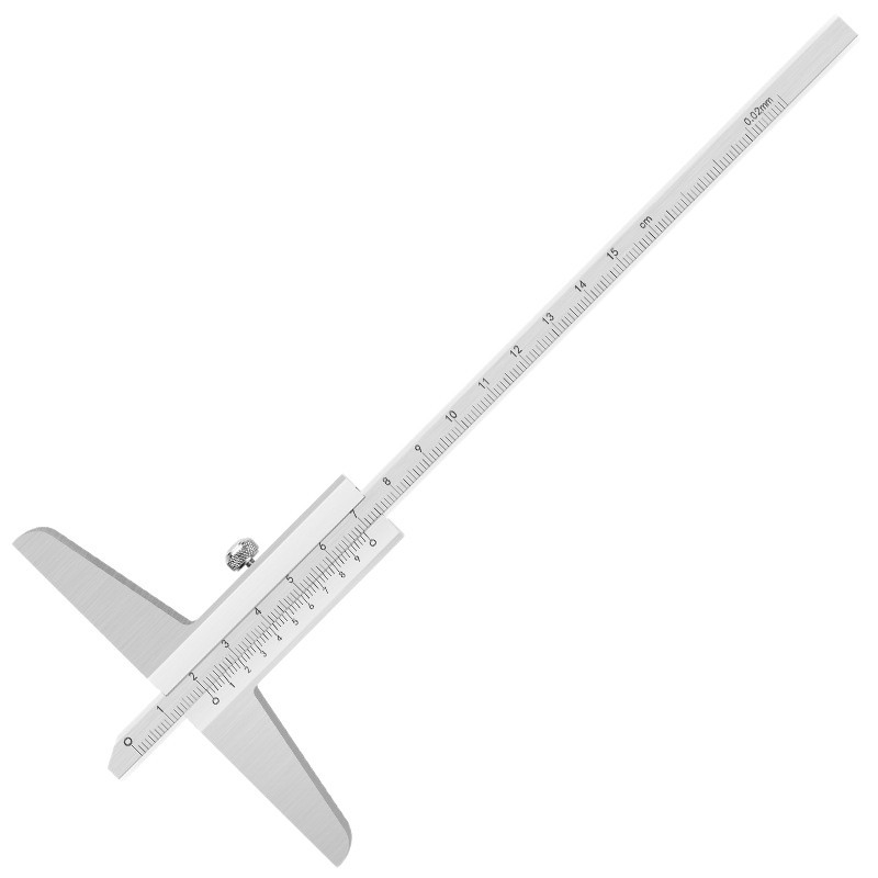 Mélységvernier tolómérő a mélység mérésére, tartományok 0-150/0-200/0-300/0-500 mm, nagy pontosság