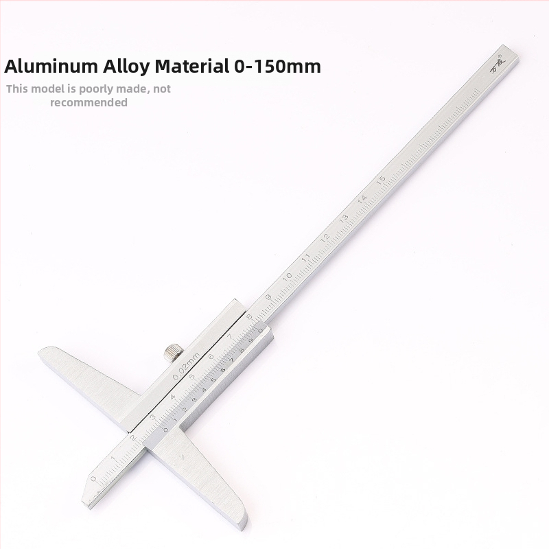 Mélységvernier tolómérő a mélység mérésére, tartományok 0-150/0-200/0-300/0-500 mm, nagy pontosság