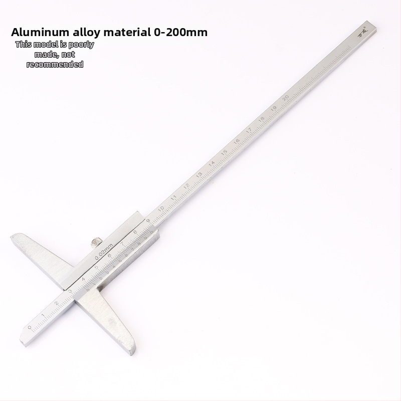 Mélységvernier tolómérő a mélység mérésére, tartományok 0-150/0-200/0-300/0-500 mm, nagy pontosság