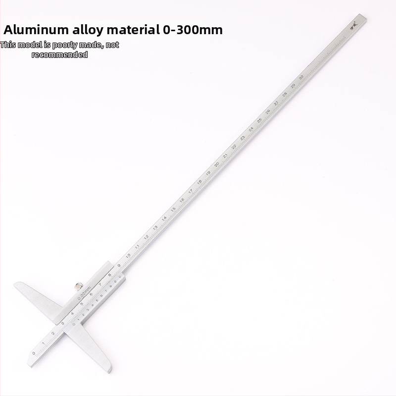 Mélységvernier tolómérő a mélység mérésére, tartományok 0-150/0-200/0-300/0-500 mm, nagy pontosság