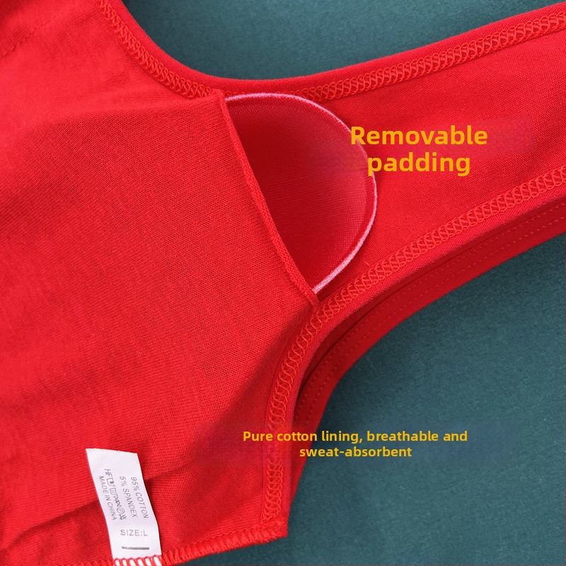 Tüdrukutele puuvillast aluskomplekt, täis kauss, õhuke vormitud kauss, vest-stiilis rinnahoidja, kinnitatud õlaosa