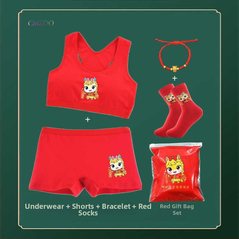 Fiatal lányoknak szóló pamutból készült fehérneműkészlet, teljes kosár, vékony formázott kosár, mellény-stílusú melltartó, merev vállpántok