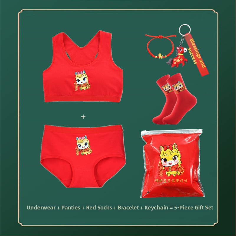 Fiatal lányoknak szóló pamutból készült fehérneműkészlet, teljes kosár, vékony formázott kosár, mellény-stílusú melltartó, merev vállpántok