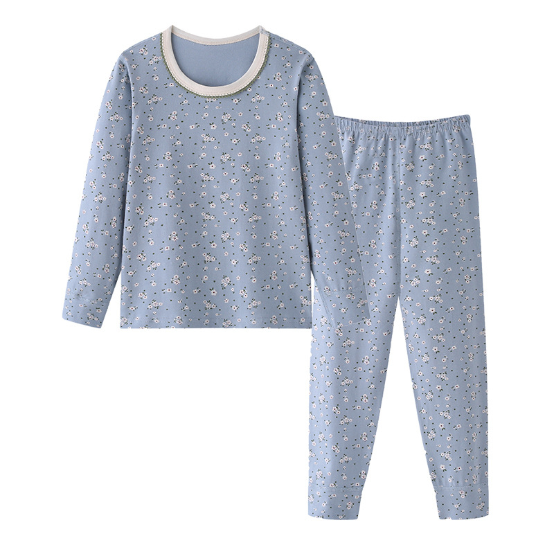 Mergaitėms termo apatinių komplektas – rudens viršus ir kelnes, 95% medvilnė su spandeksu, 210 g/m², vieno sluoksnio, vidutiniškai šiltas