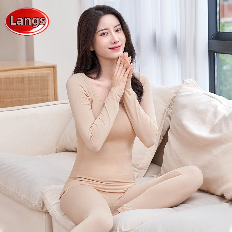 Női viszkóz termoszett testformázó és meleg, seamless pulóver felső kerek nyakkal, nehéz anyag