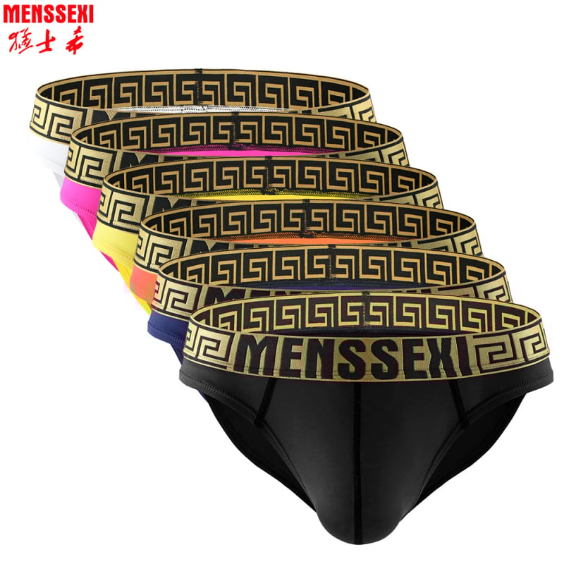 Férfi Brief Ice Silk, 61-70d, kötött anyag, 80-90% nylon, Spandex ágyékvédő