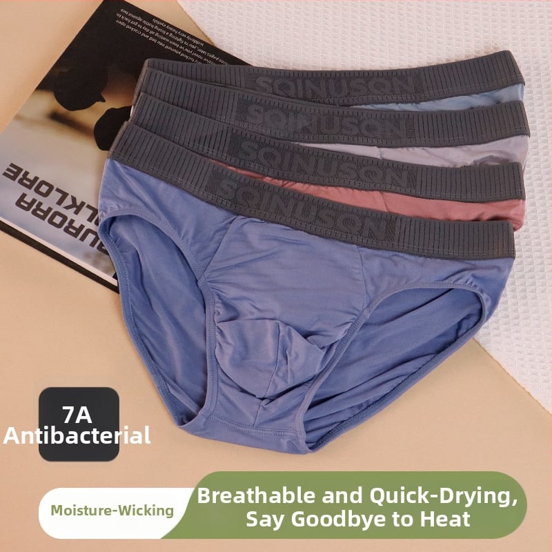 Muške bokserice od modalnog materijala - prozračne, antibakterijske, pletene, srednje podizanje struka