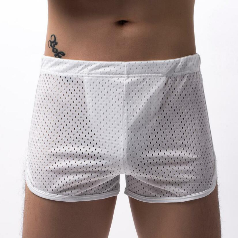 Διάτρητα σορτς με μήκος 3/4, διαπνέοντα, με πάνελ από δίχτυ, εξωτερικό νάιλον με 90–95% μίγμα βαμβακιού, επένδυση περιοχής διαφράγματος από βαμβάκι