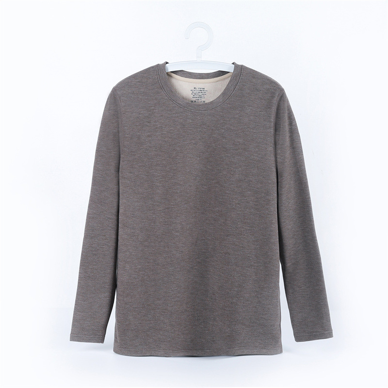 Muški termalni set donjeg rublja - mink velvet silk tkanina, poliester glavna tkanina, ekstra debela 301–350 g/m2, gornji dio Skin-base sloja, okrugli ovratnik, oblikuje tijelo i održava toplinu