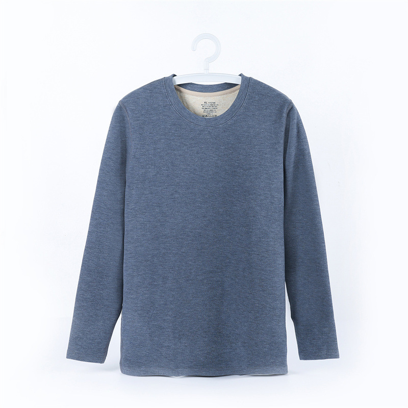 Muški termalni set donjeg rublja - mink velvet silk tkanina, poliester glavna tkanina, ekstra debela 301–350 g/m2, gornji dio Skin-base sloja, okrugli ovratnik, oblikuje tijelo i održava toplinu