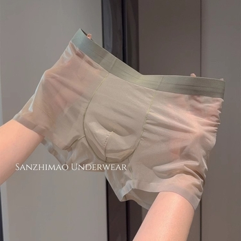 Muške bokserice visokog struka, najlon glavna tkanina (90–95%), pletene, prozračan, brzo se suše, antibakterijske