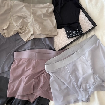 Muške bokserice visokog struka, najlon glavna tkanina (90–95%), pletene, prozračan, brzo se suše, antibakterijske