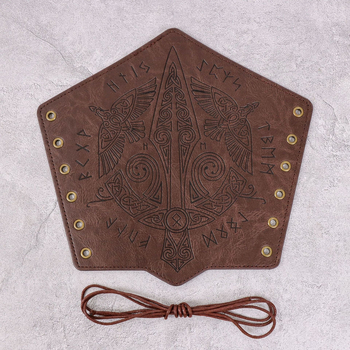 Srednjovjekovne retro reljefne zaštitne narukvice za zglobove za cosplay – viteška ručna obrana, PU koža + metalni dodaci, odrasli, ljeto 2025