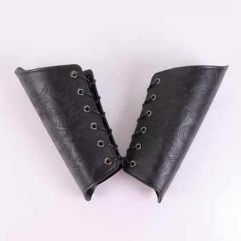 Srednjovjekovne retro reljefne zaštitne narukvice za zglobove za cosplay – viteška ručna obrana, PU koža + metalni dodaci, odrasli, ljeto 2025