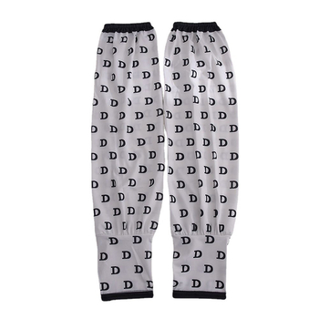 Ženske rukave od Ice Silk – labave, prozračne, uzorak s slovima i prugom, poliester + modal vlakna