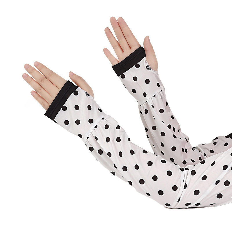 Ženske rukave od Ice Silk – labave, prozračne, uzorak s slovima i prugom, poliester + modal vlakna